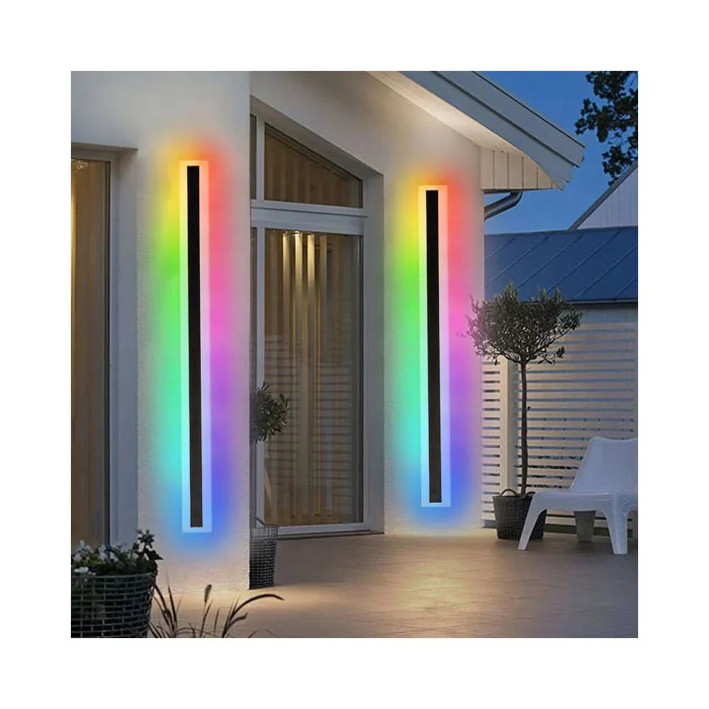 RGB Outdoor IP65 Wall Light - LED Minimalist Garden Atmosphere Lighting
