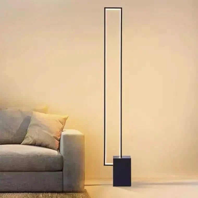 Modern Rectangular Floor Lamp for Living Room & Bedroom Lighting