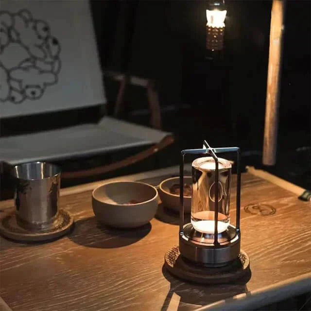 Rechargeable Crystal Table Lamp with Adjustable Brightness for Home