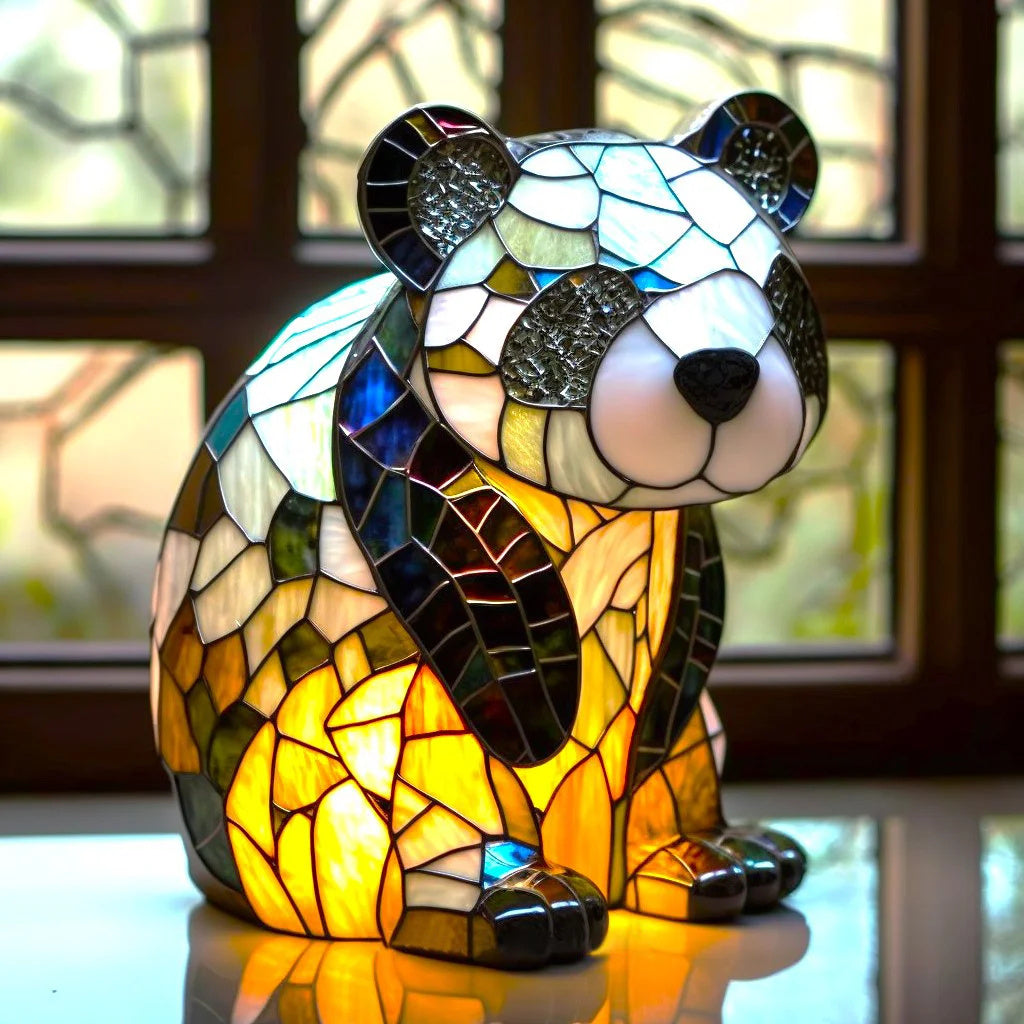 Stained Glass Animal Table Lamp – Decorative Lighting for Home
