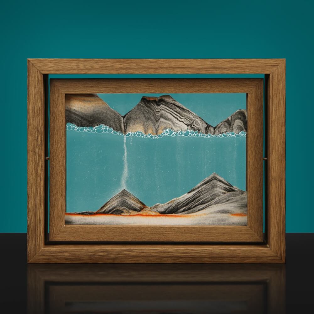 Natural Wood Sand Art Kit - Creative DIY Home Decor for Kids