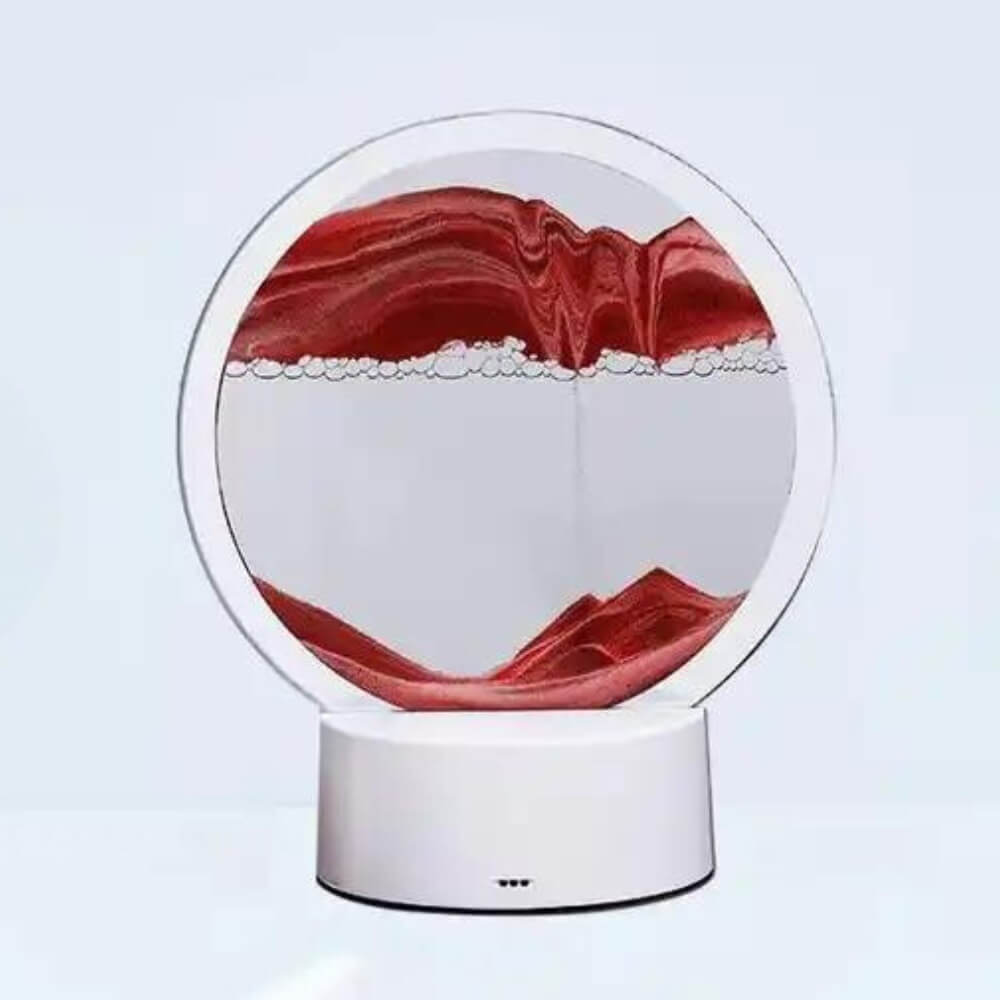 Colourful Sand Art Table Lamp for Home Decor and Night Lighting