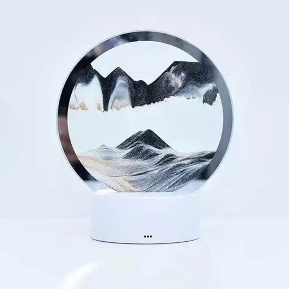 Colourful Sand Art Table Lamp for Home Decor and Night Lighting