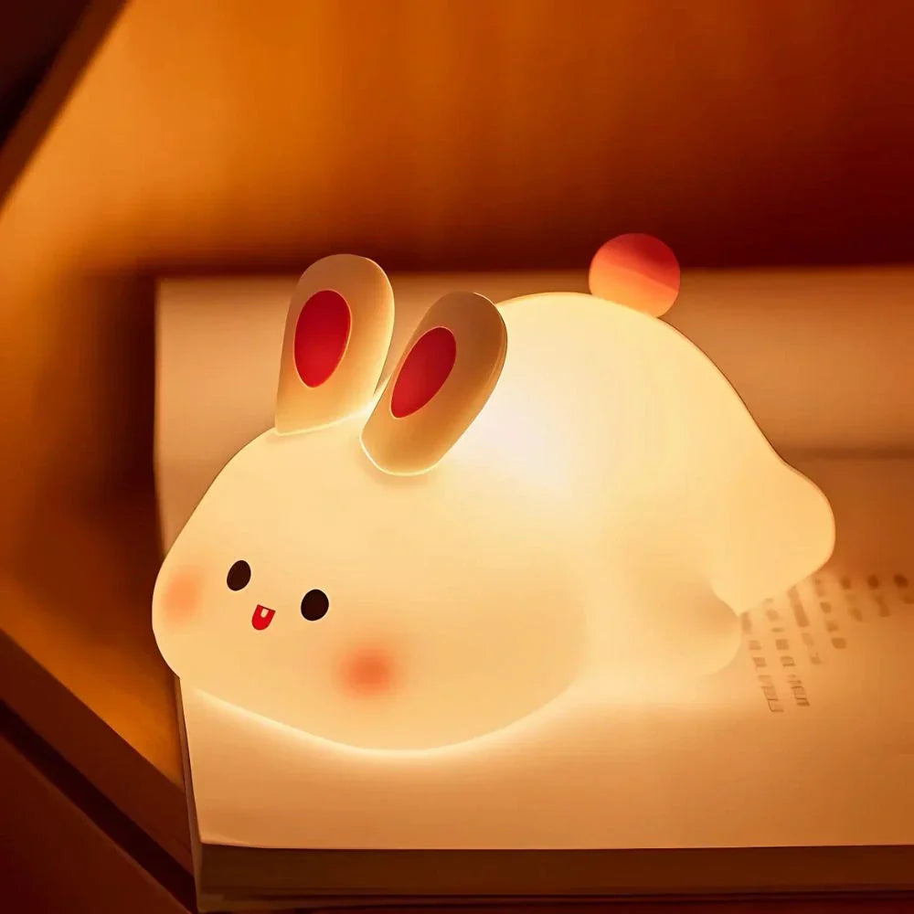Touch Control Bedside Table Lamp - Cute Night Light for Bedroom