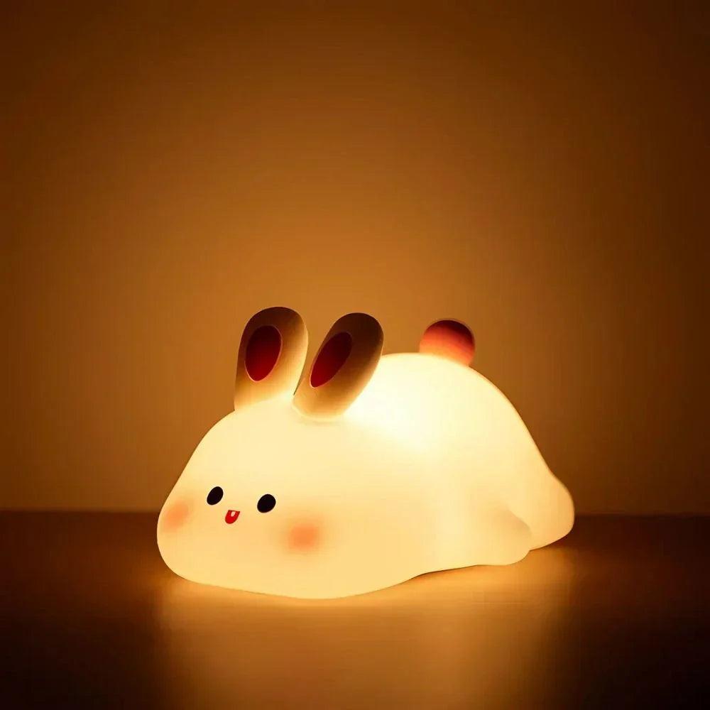 Touch Control Bedside Table Lamp - Cute Night Light for Bedroom