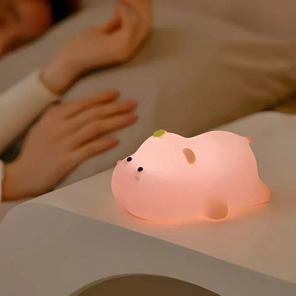 Touch Control Bedside Table Lamp - Cute Night Light for Bedroom