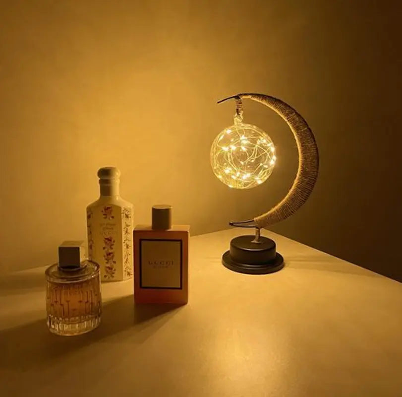 Moon Table Lamp for Living Room - Stylish Night Light & Home Decor