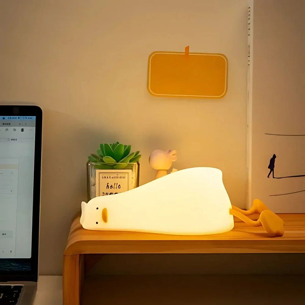 Touch Control Bedside Table Lamp - Cute Night Light for Bedroom