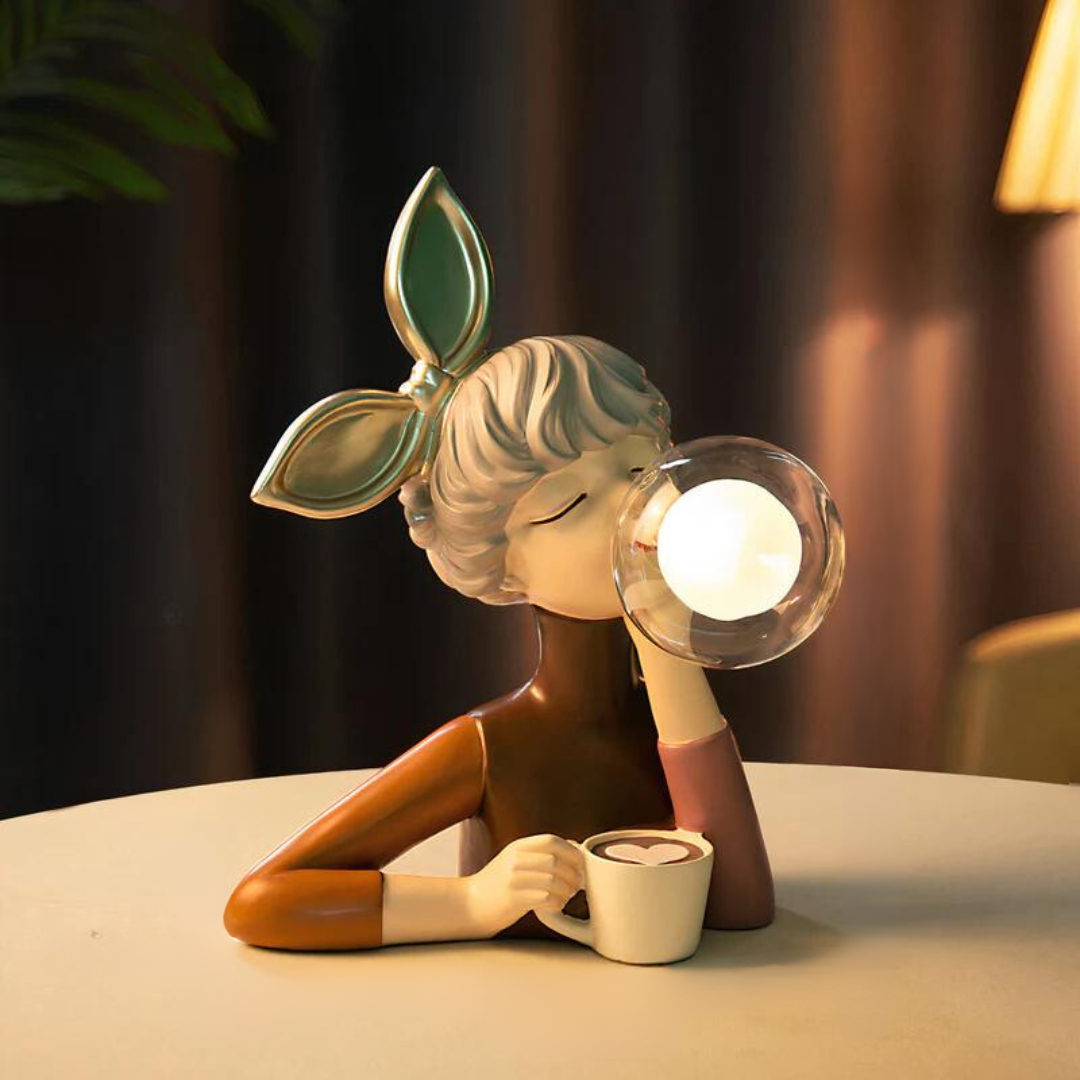 Elegant Handcrafted Wooden Base Table Lamp for Home Decor