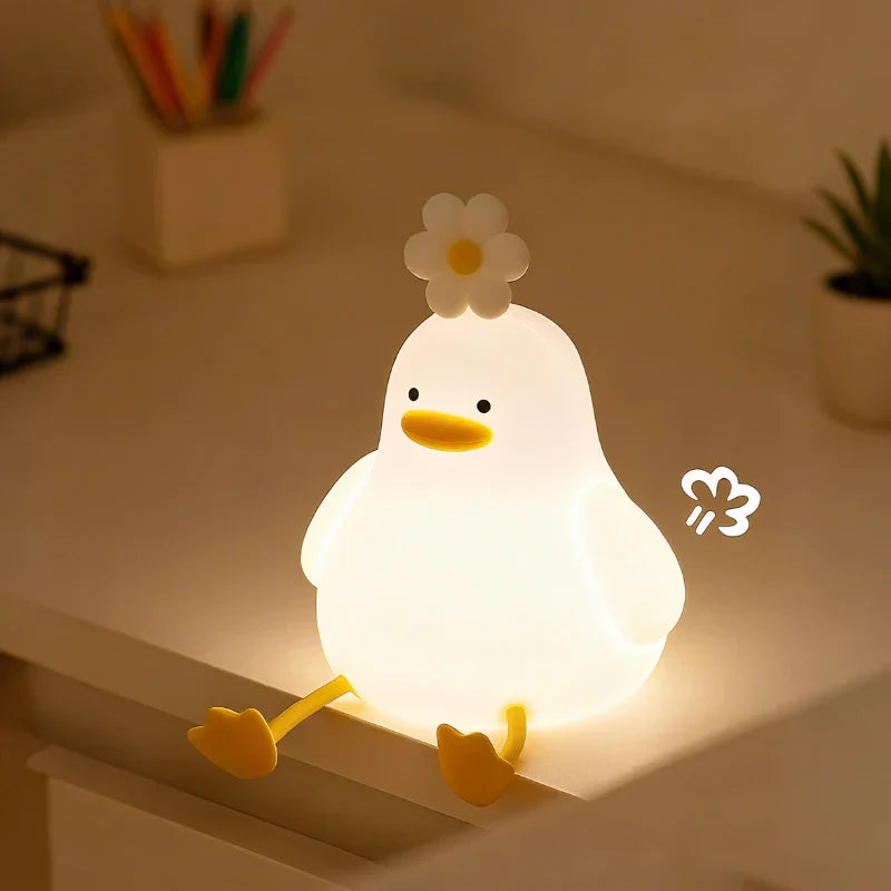 Touch Control Bedside Table Lamp - Cute Night Light for Bedroom