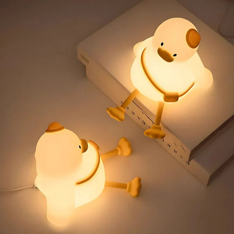 Touch Control Bedside Table Lamp - Cute Night Light for Bedroom