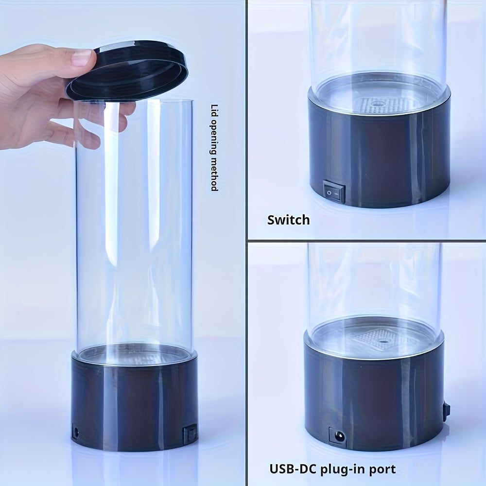 Colorful LED Lava Lamp with Jellyfish Effect - USB Table Light