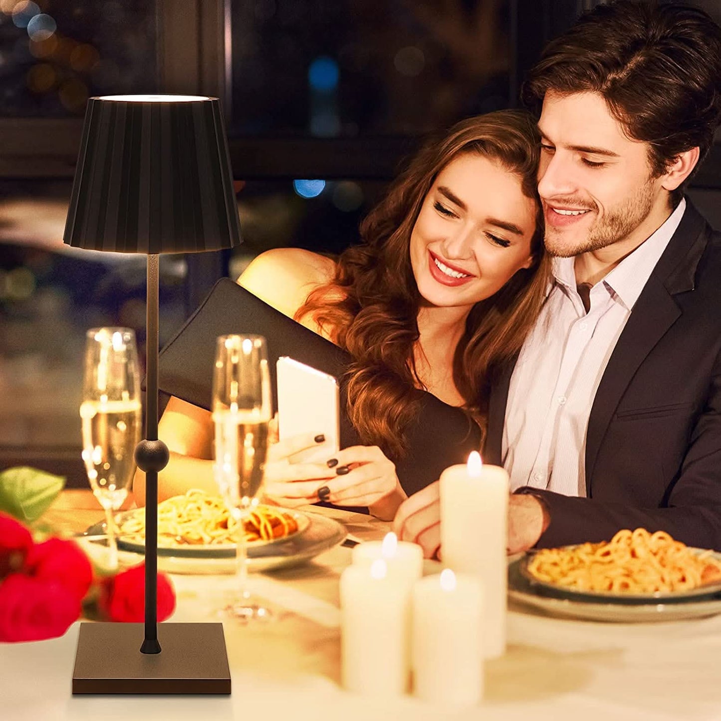 Dimmable LED Table Lamp with Touch Control and Adjustable Brightness