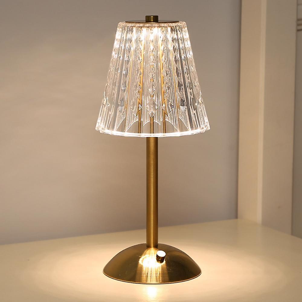 Decorative Crystal Table Lamp with Sparkling Shade for Home Lighting