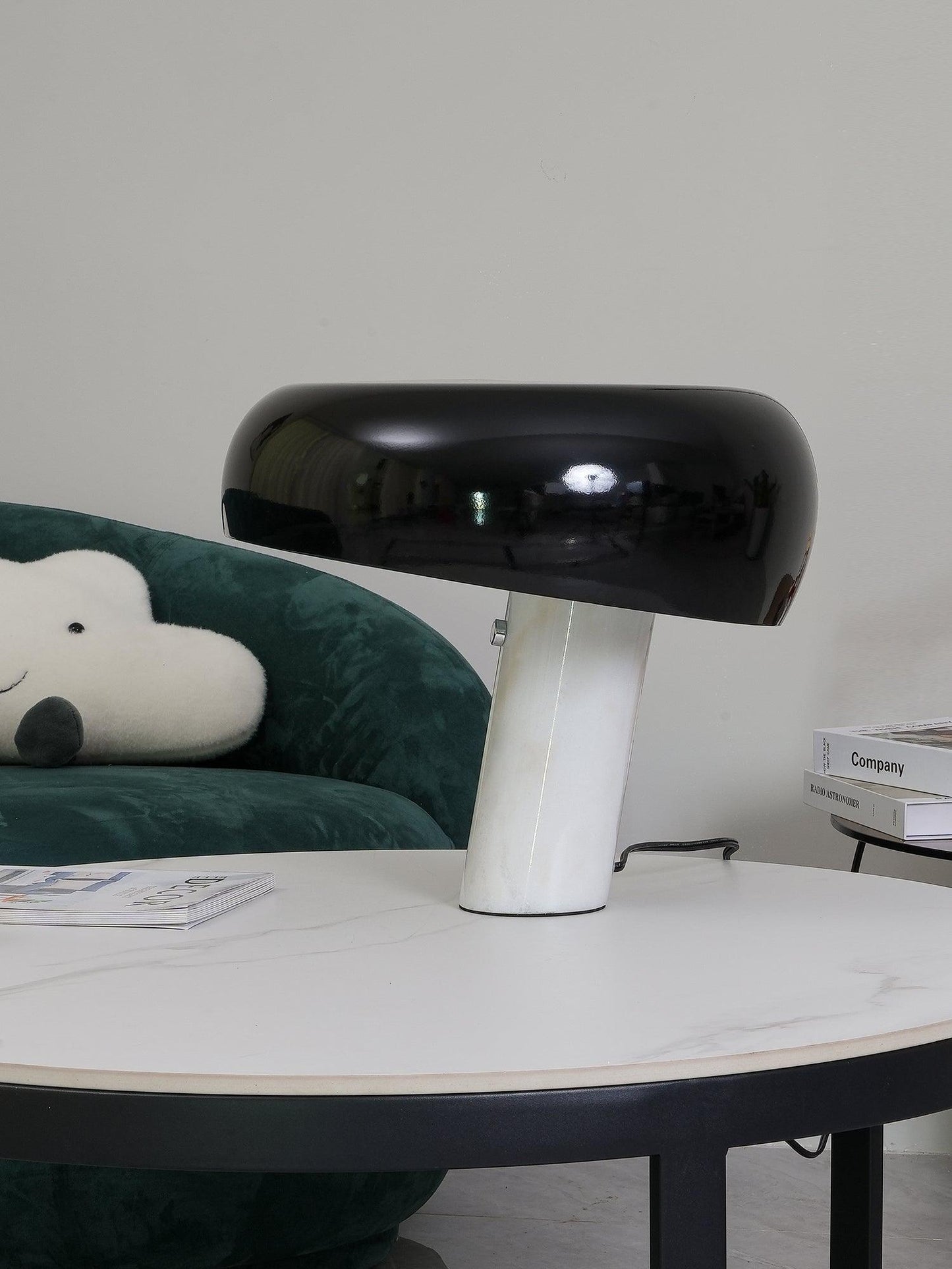 Elegant Marble Table Lamp for Bedroom, Living Room & Office Lighting