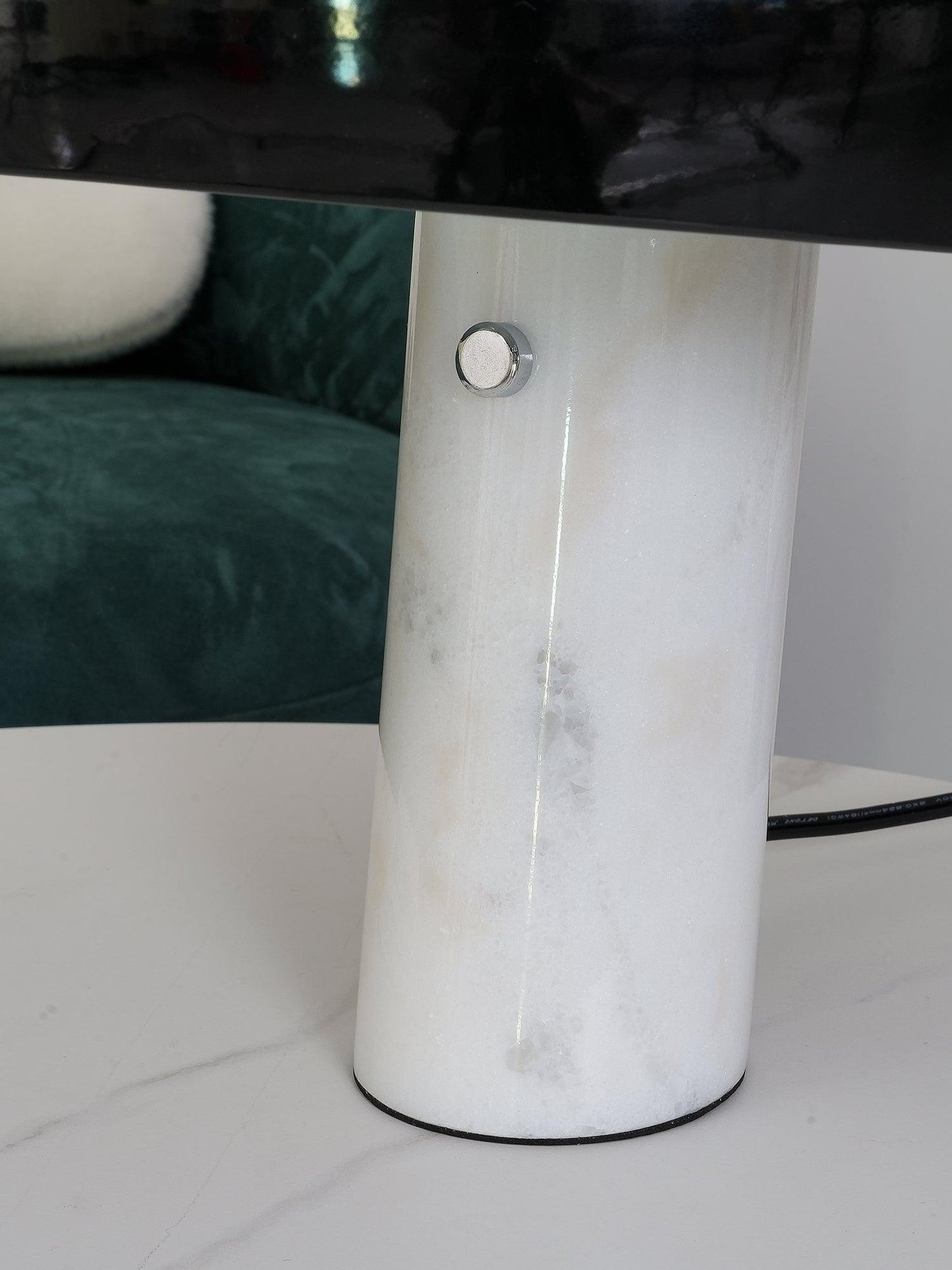 Elegant Marble Table Lamp for Bedroom, Living Room & Office Lighting