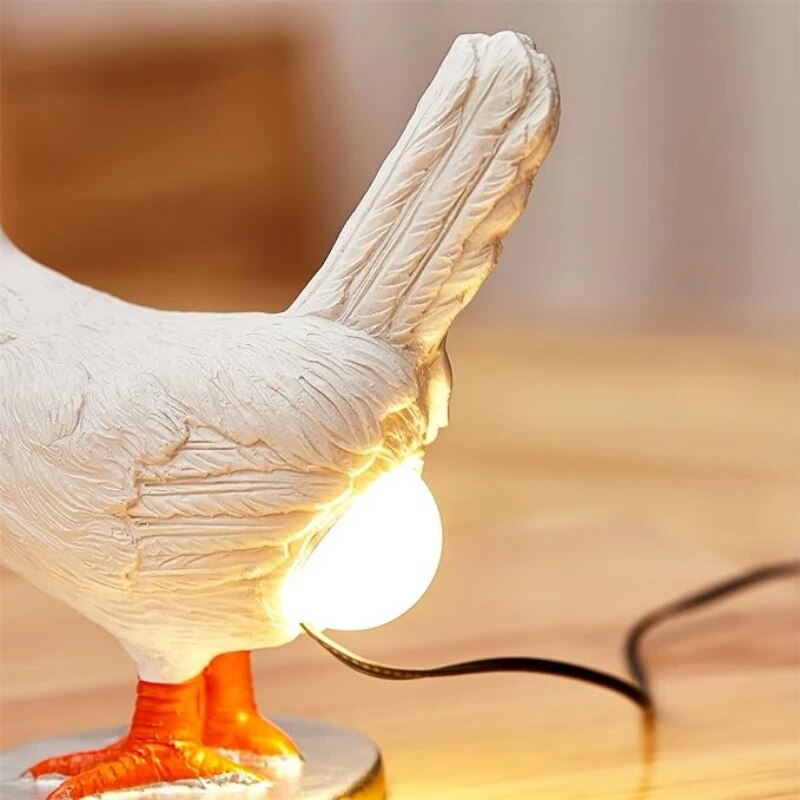 Novelty Chicken LED Table Lamp for Living Room Decor