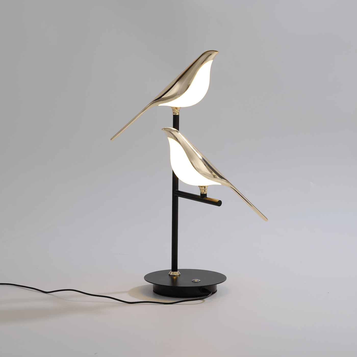 Elegant Gold Bird LED Table Lamp for Home Decor and Lighting