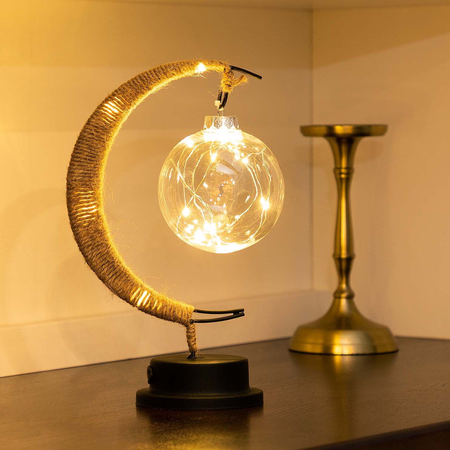 Moon Table Lamp for Living Room - Stylish Night Light & Home Decor