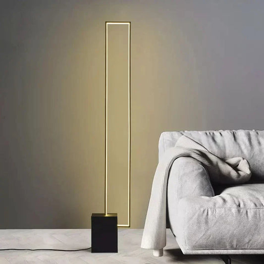 Modern Rectangular Floor Lamp for Living Room & Bedroom Lighting