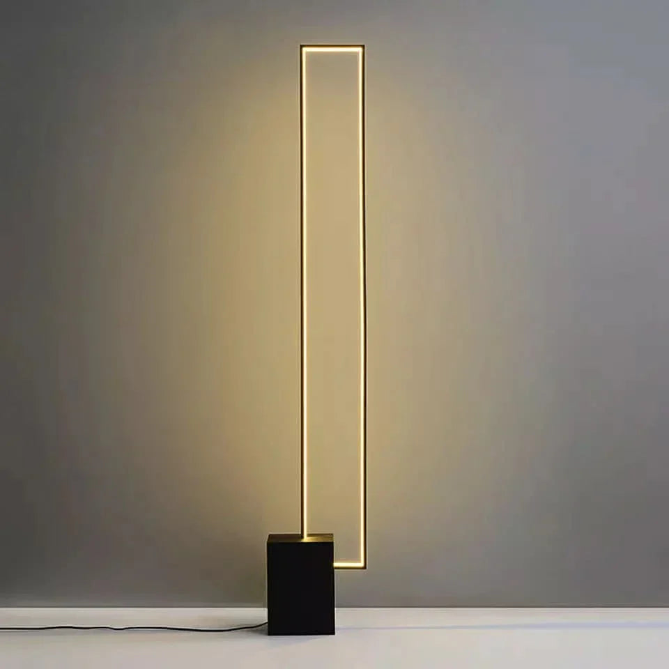 Modern Rectangular Floor Lamp for Living Room & Bedroom Lighting