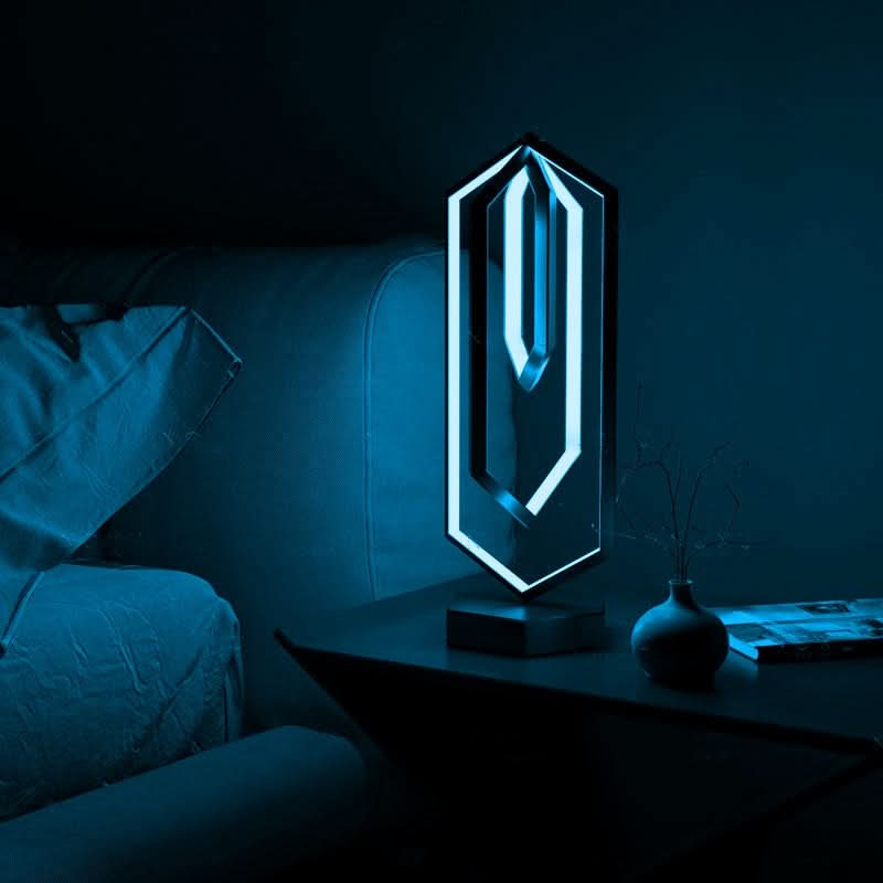 Modern Geometric Table Lamp for Home Decor, Bedroom & Living Room