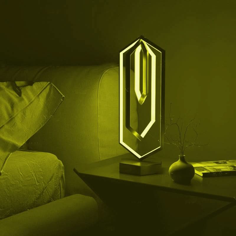Modern Geometric Table Lamp for Home Decor, Bedroom & Living Room