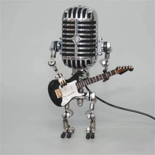 Dimmable Guitar Table Lamp for Living Room, Unique Art Decor Lighting