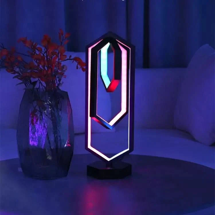 Modern Geometric Table Lamp for Home Decor, Bedroom & Living Room