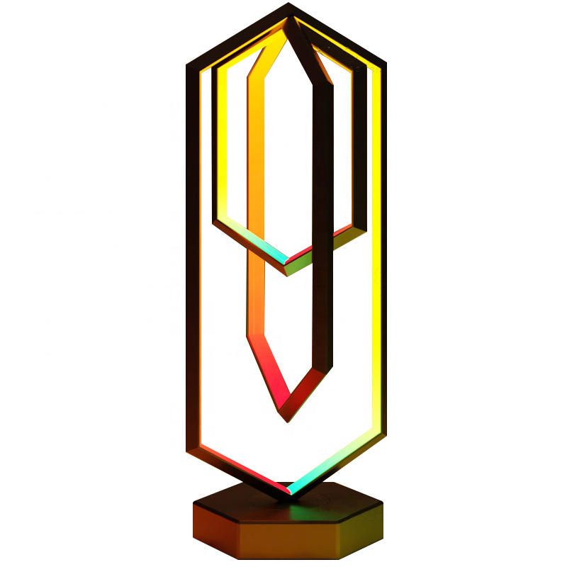 Modern Geometric Table Lamp for Home Decor, Bedroom & Living Room