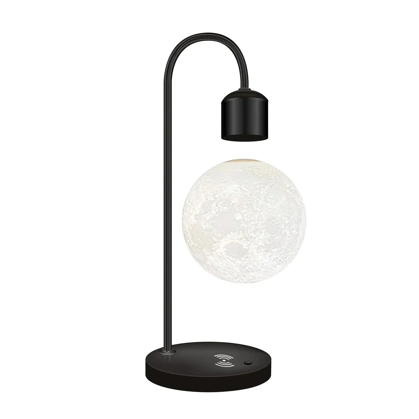 Floating Moon LED Lamp with Wireless Phone Charger - Unique Home Decor