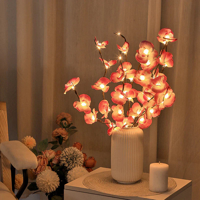 Olive Branch Fairy Light Table Lamps for Living Room Decor