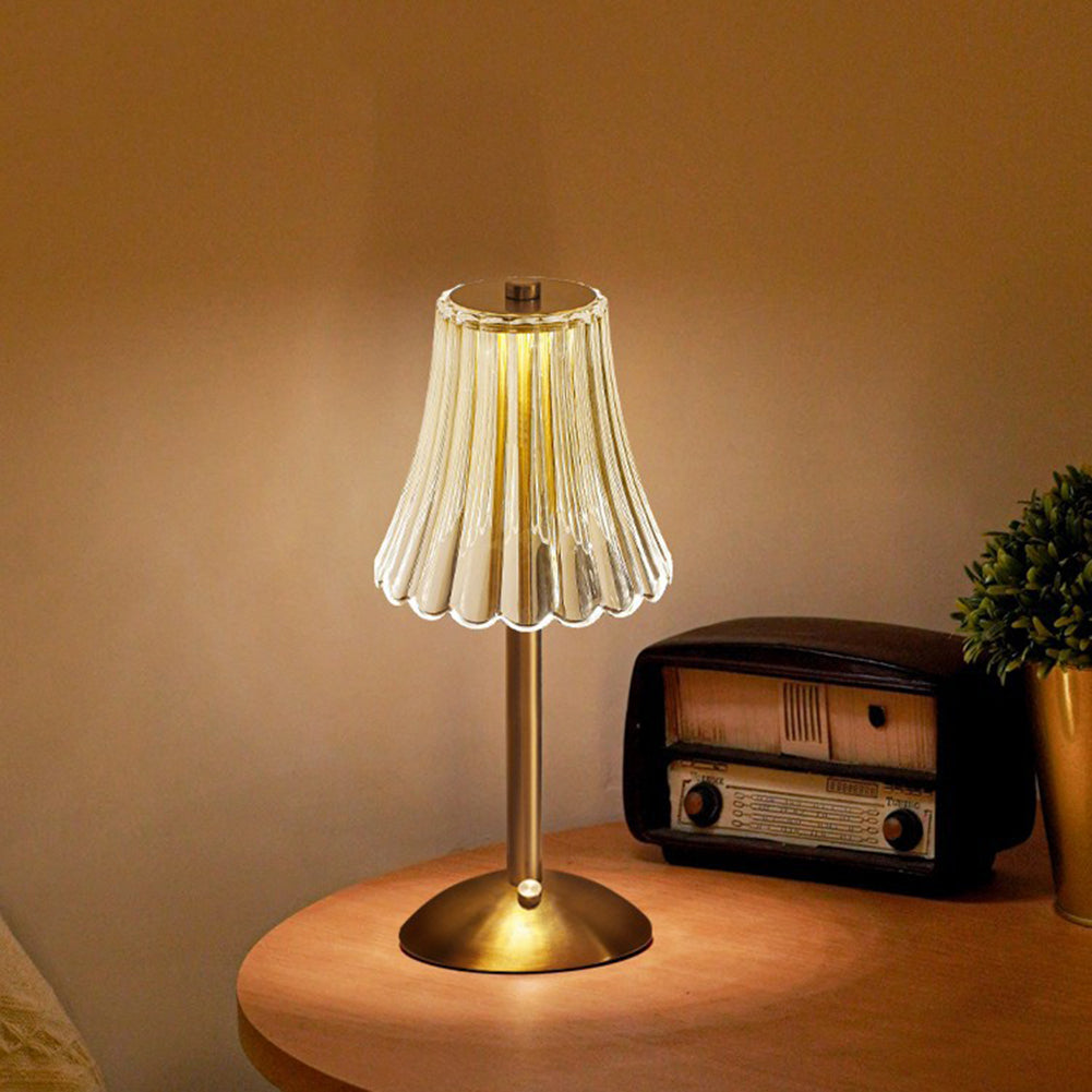 Decorative Crystal Table Lamp with Sparkling Shade for Home Lighting