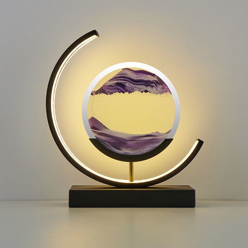 Adjustable LED Sand Art Table Lamps for Living Room Decor