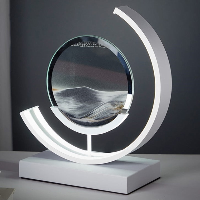 Adjustable LED Sand Art Table Lamps for Living Room Decor