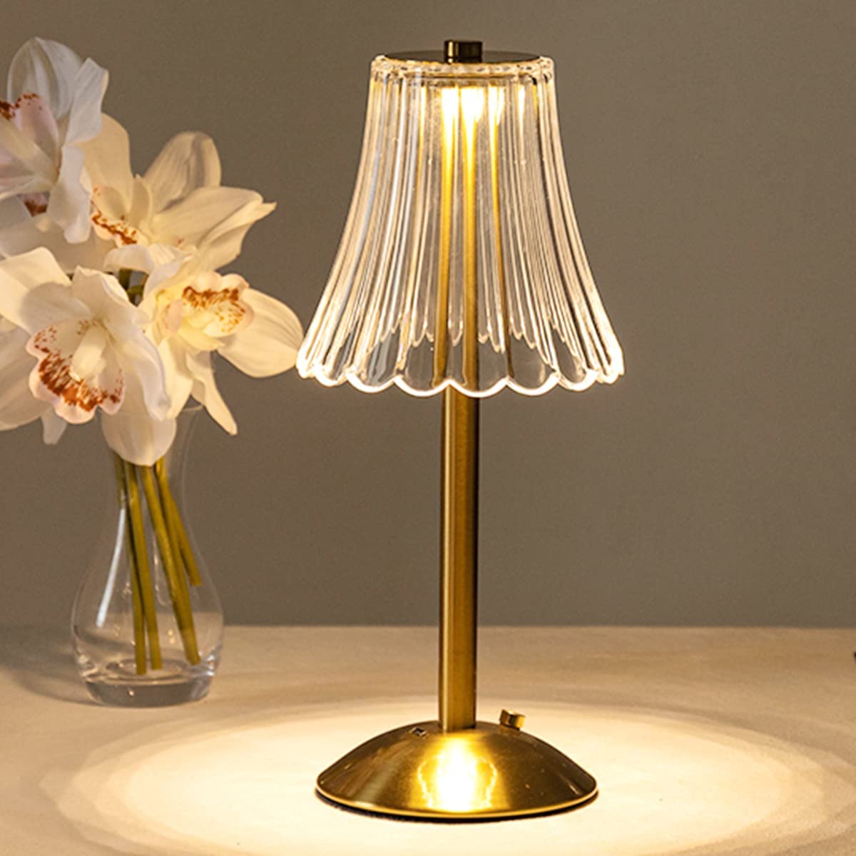 Decorative Crystal Table Lamp with Sparkling Shade for Home Lighting