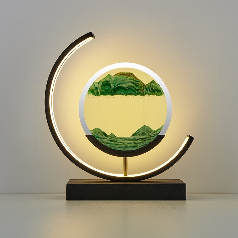 Adjustable LED Sand Art Table Lamps for Living Room Decor