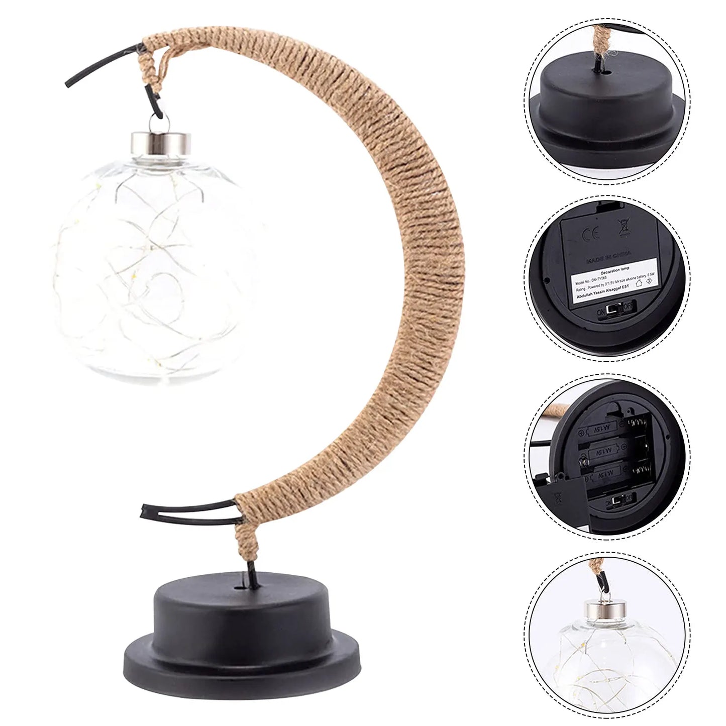 Moon Table Lamp for Living Room - Stylish Night Light & Home Decor