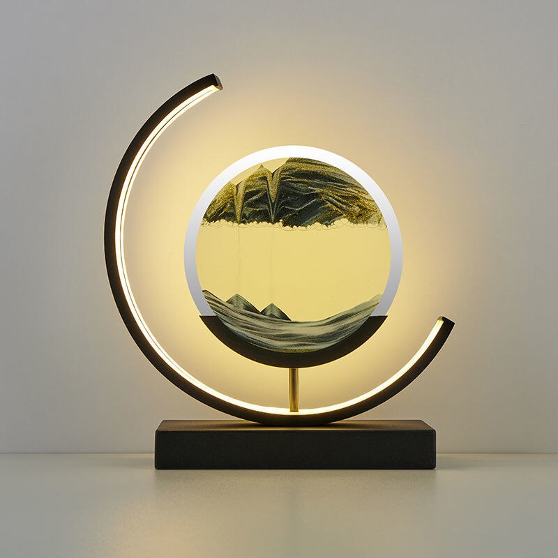 Adjustable LED Sand Art Table Lamps for Living Room Decor