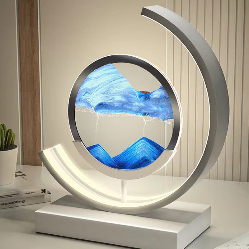 Adjustable LED Sand Art Table Lamps for Living Room Decor