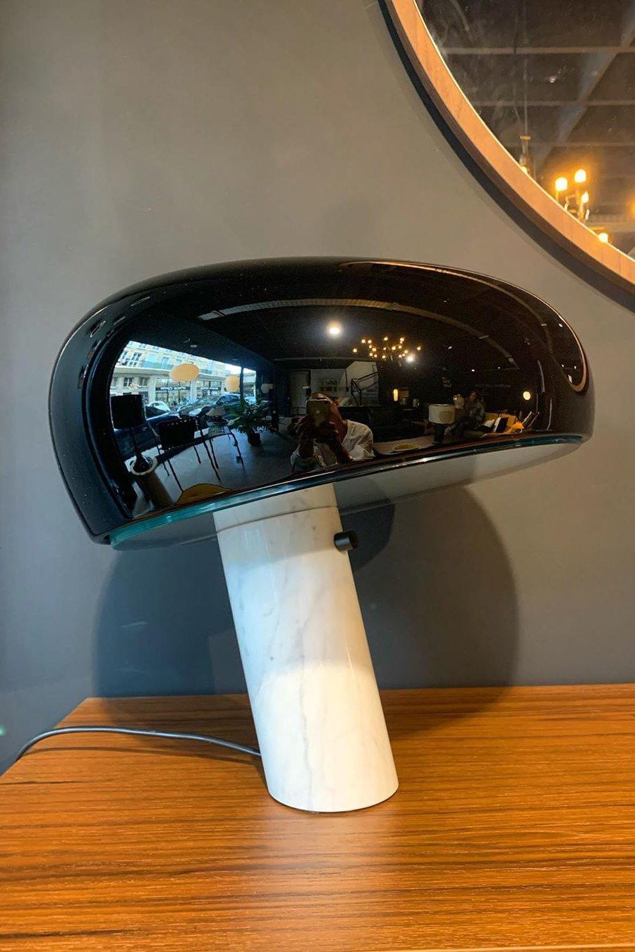 Elegant Marble Table Lamp for Bedroom, Living Room & Office Lighting