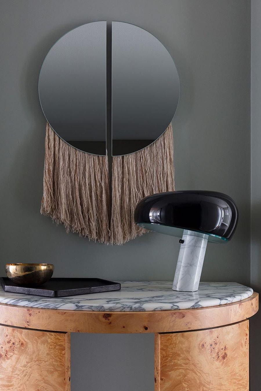 Elegant Marble Table Lamp for Bedroom, Living Room & Office Lighting