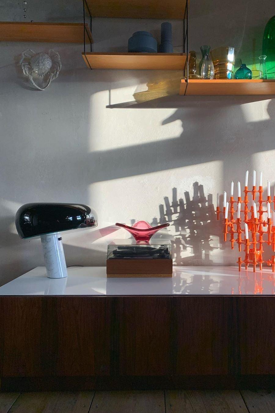 Elegant Marble Table Lamp for Bedroom, Living Room & Office Lighting