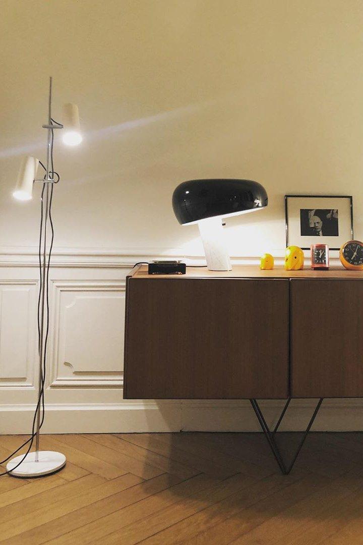 Elegant Marble Table Lamp for Bedroom, Living Room & Office Lighting