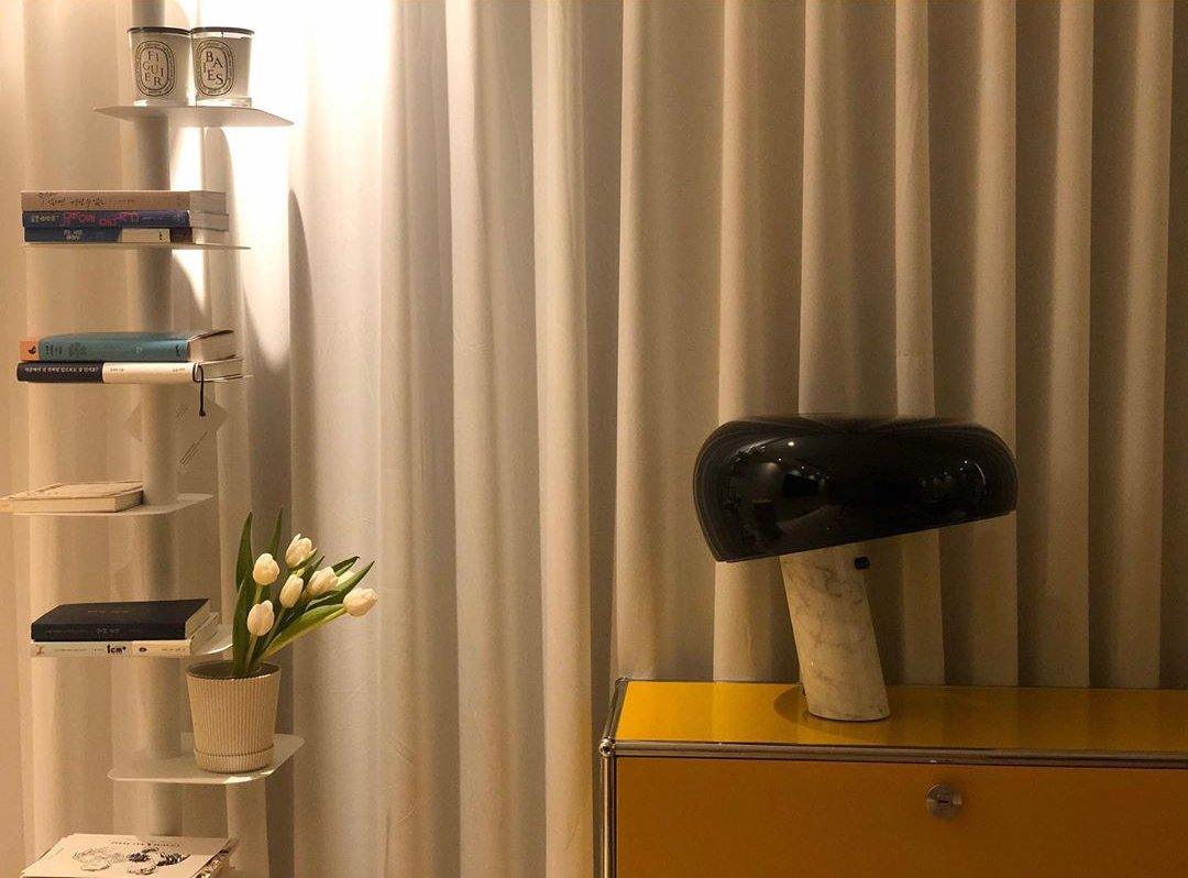 Elegant Marble Table Lamp for Bedroom, Living Room & Office Lighting