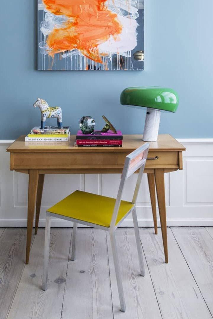 Elegant Marble Table Lamp for Bedroom, Living Room & Office Lighting