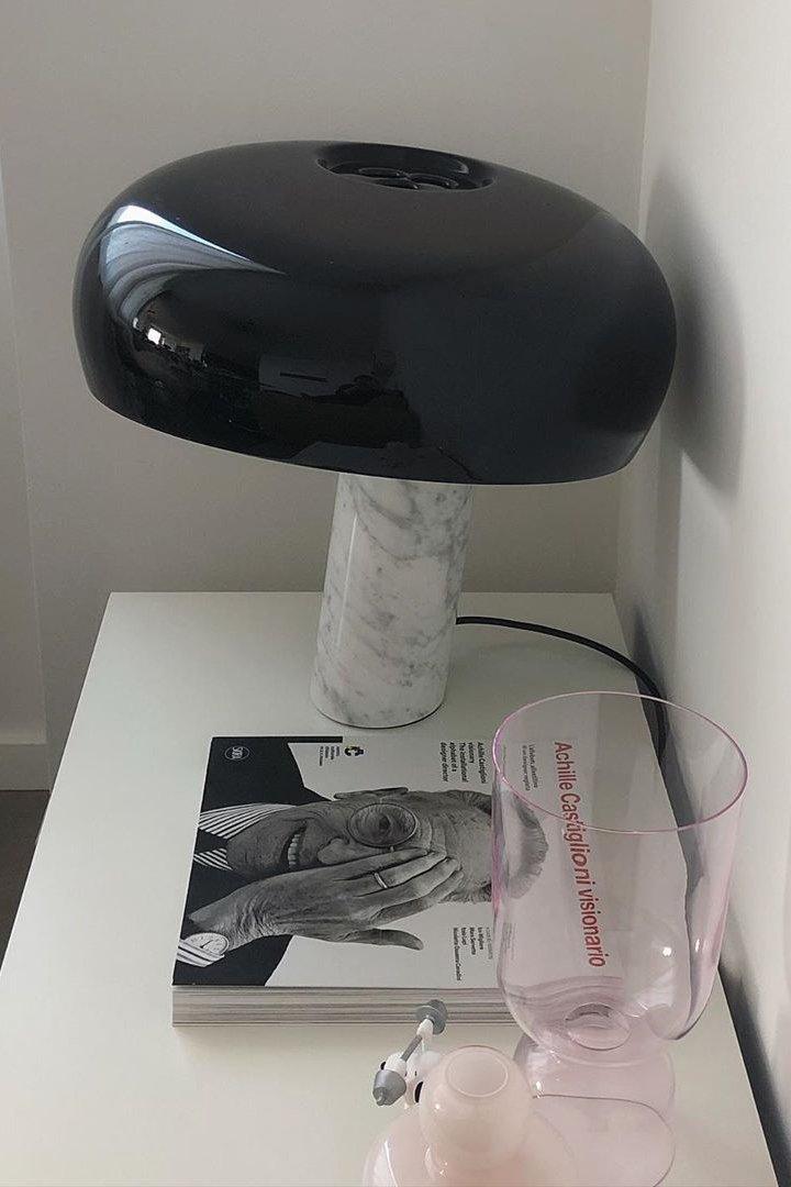 Elegant Marble Table Lamp for Bedroom, Living Room & Office Lighting