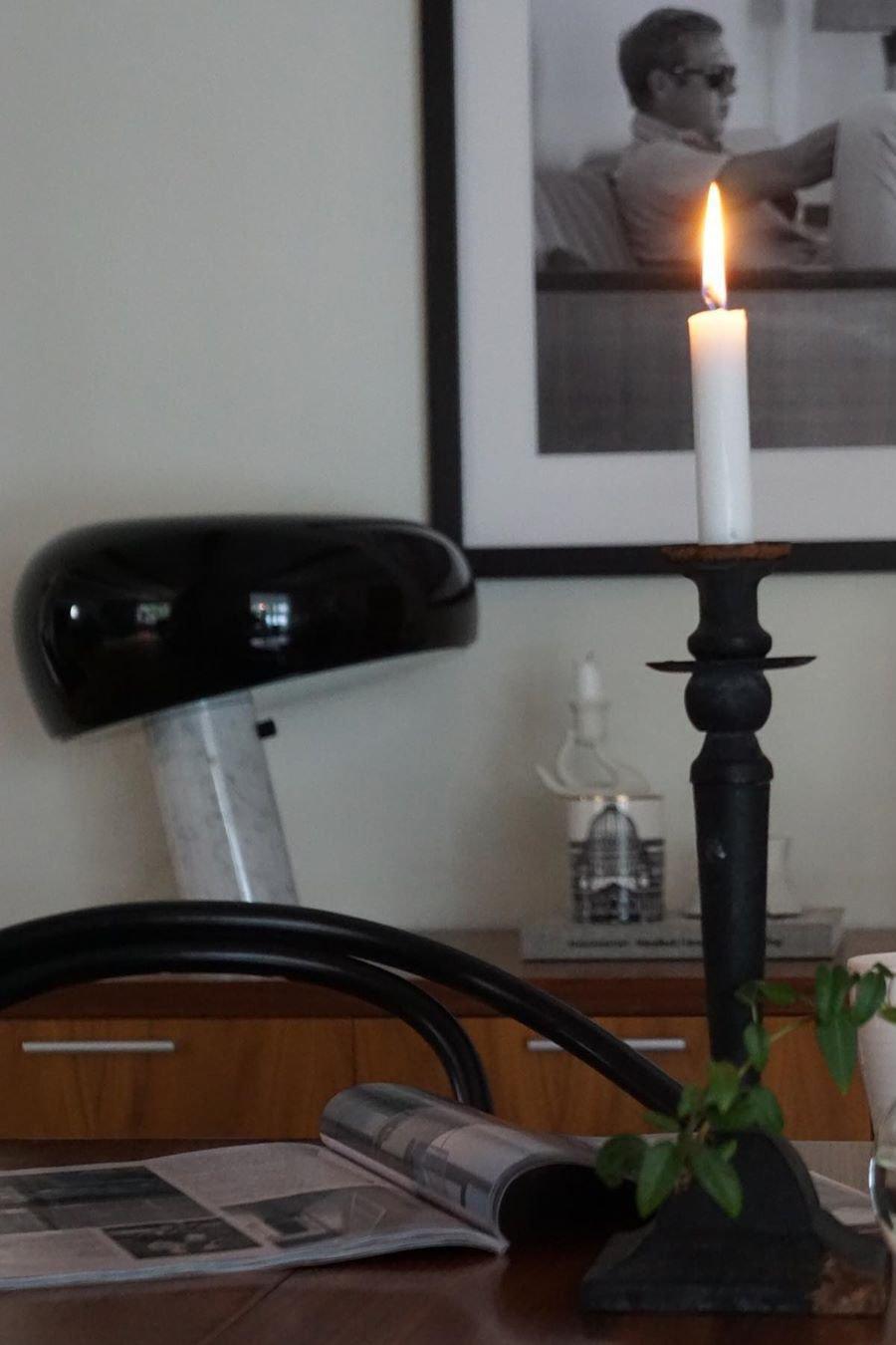 Elegant Marble Table Lamp for Bedroom, Living Room & Office Lighting