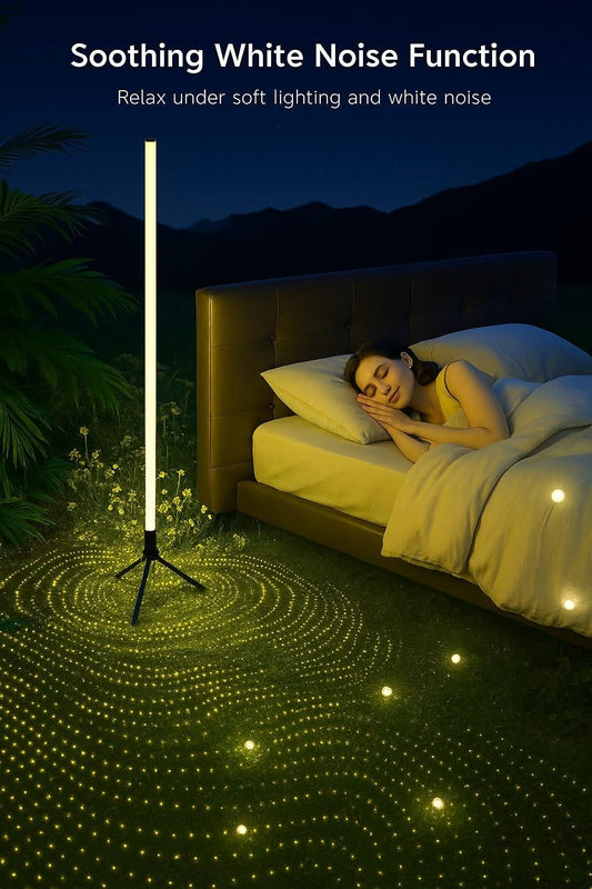 Nordic RGB Tripod Floor Lamp – Stylish LED Mood Lighting for Home