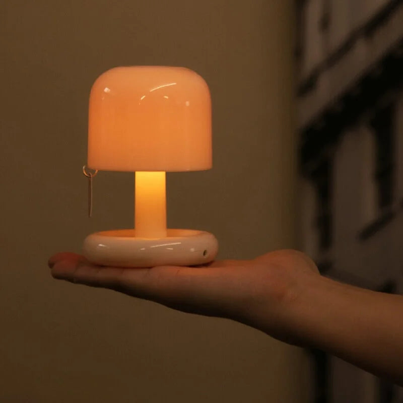 Rechargeable Mini Sunset Lamp - Portable Cordless Table Light